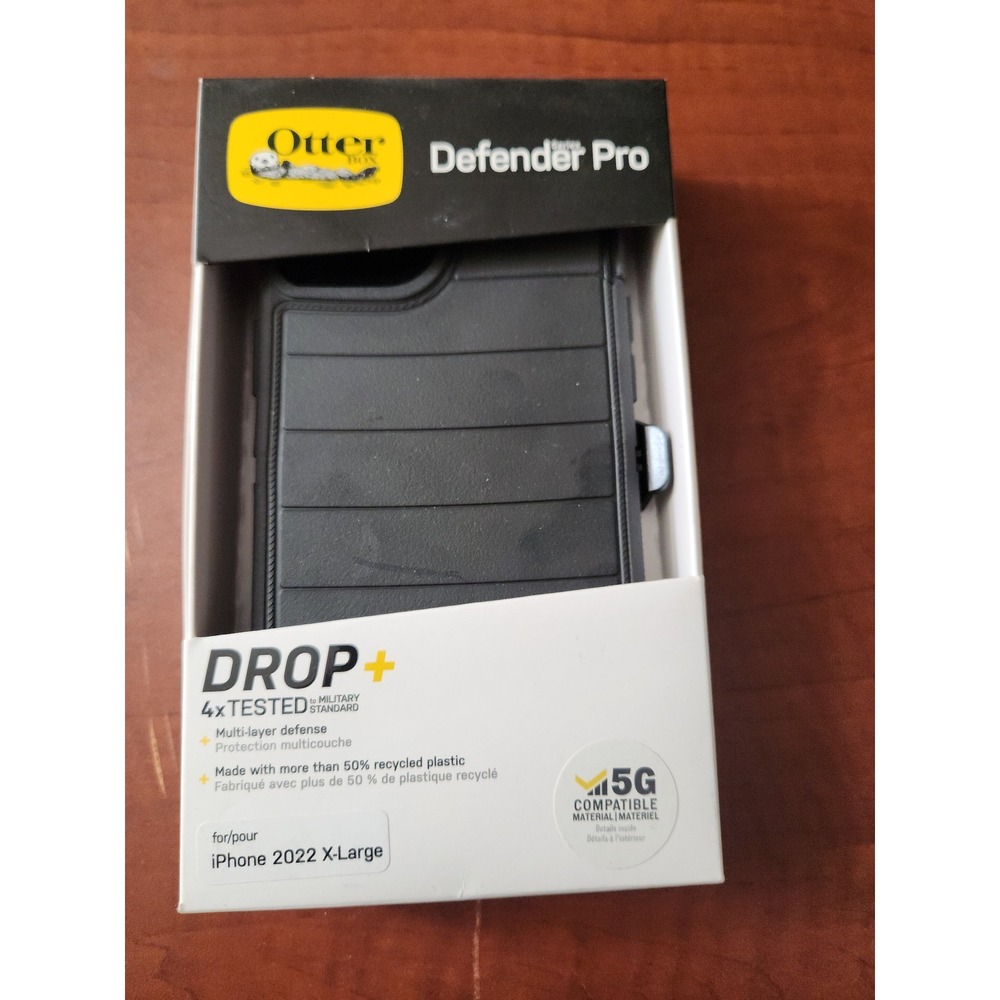 OtterBox Defender Pro iPhone 14 Pro Max Case Black Rugged Holster 77-88667
